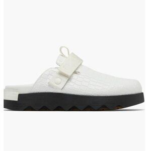 SOREL ~ WOMENS 9 ~ WHITE VIIBE SLIP ON CLOG MULE